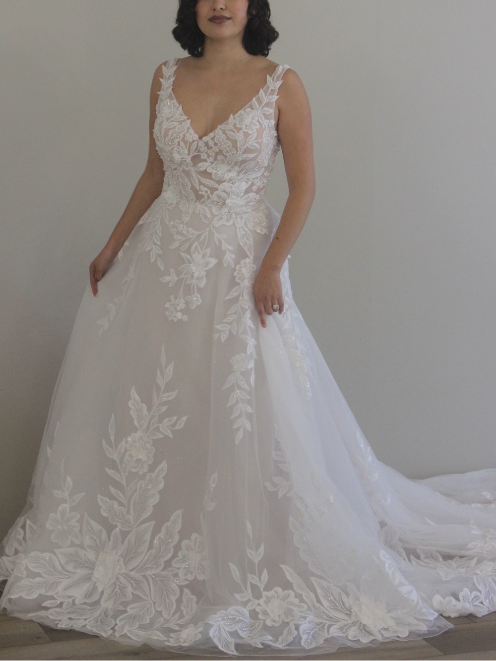 Whimsical A-Line Beaded Wedding Dress | Maggie Sottero - Magnolia - Picture 1 of 4